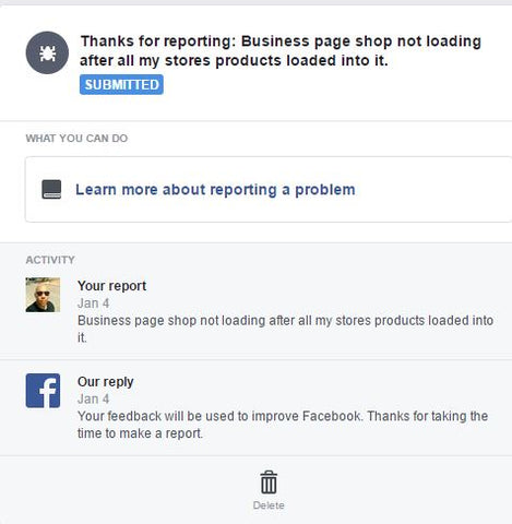 Facebook's Response