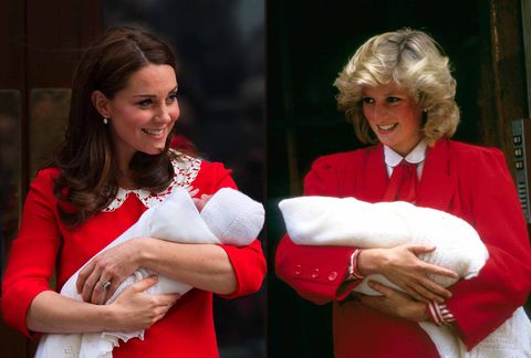 Kate Middleton y la princesa Diana