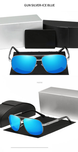 Sunglasses Men Polarized Driving Coating Sun Glasses For Men Luxury Designer Pilot Eyewear UV400 - SolaceConnect.com