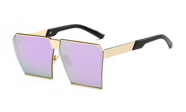 Unisex Oversized Square Vintage Sunglasses with UV400 Gradient Lenses - SolaceConnect.com