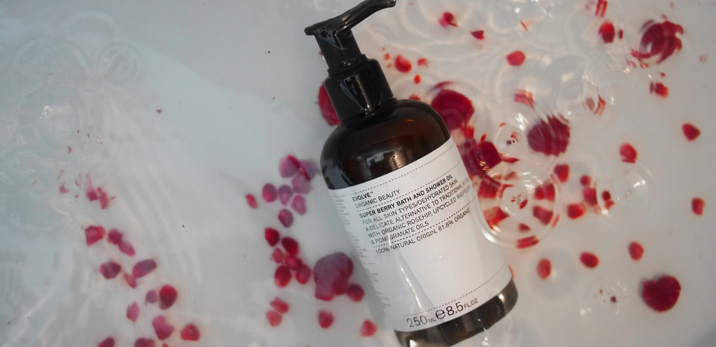 Super Berry Bath and Shower Oil Evolve Organic Beauty