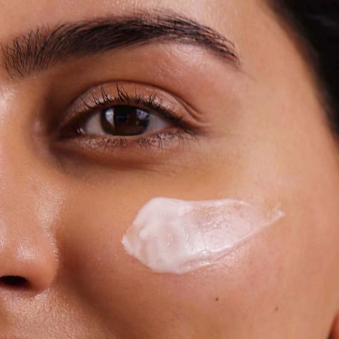 model using pro+ ectoin face cream