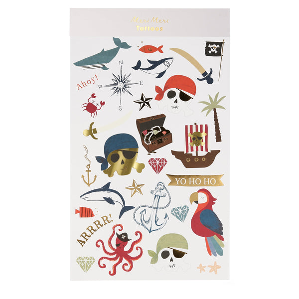 Pirate Tattoo Sheets (2 Pack)