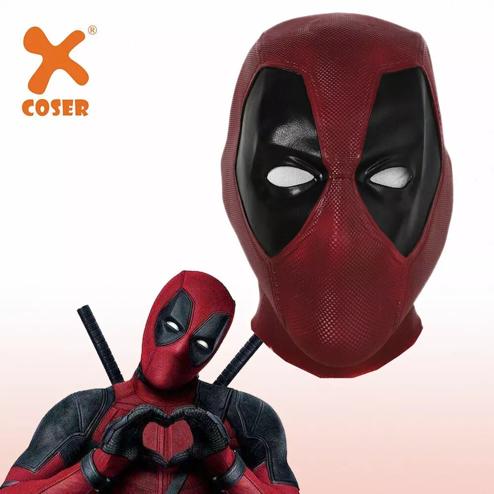 Deadpool Wade Wilson Mask Latex Full Head Costume Helmet