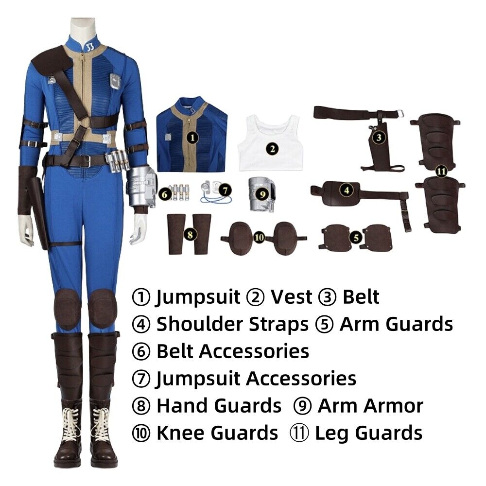 Xcoser Fallout Hank Cosplay Costume Outfit