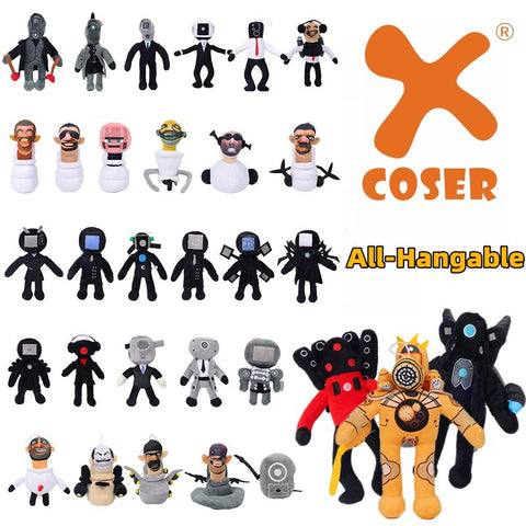 In stock】Xcoser HOT Funny Game Skibidi Toilet Plush Doll