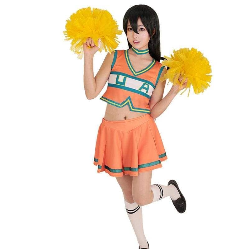 Xcoser My Hero Academia Tsuyu Asui Cosplay Cheerleader Uniform - Best ...