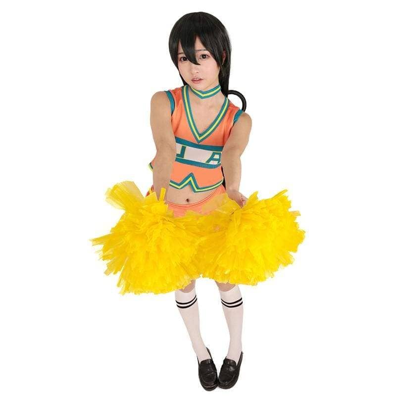 Xcoser My Hero Academia Tsuyu Asui Cosplay Cheerleader Uniform - Best ...