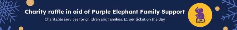 Charity raffle in aid of Purple Elephant Family Support