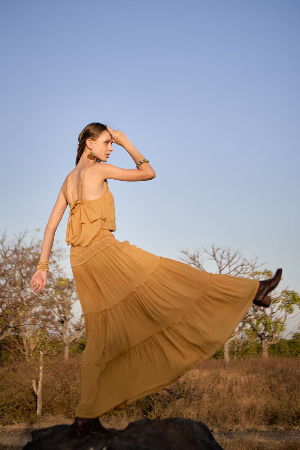 Walk in Fields of Gold with this magical new bohemian luxe collection by Tulle and Batiste