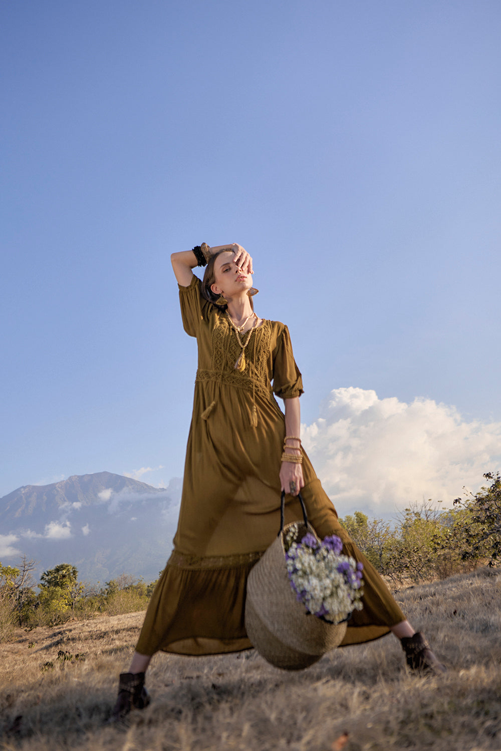 Walk in Fields of Gold with this magical new bohemian luxe collection by Tulle and Batiste