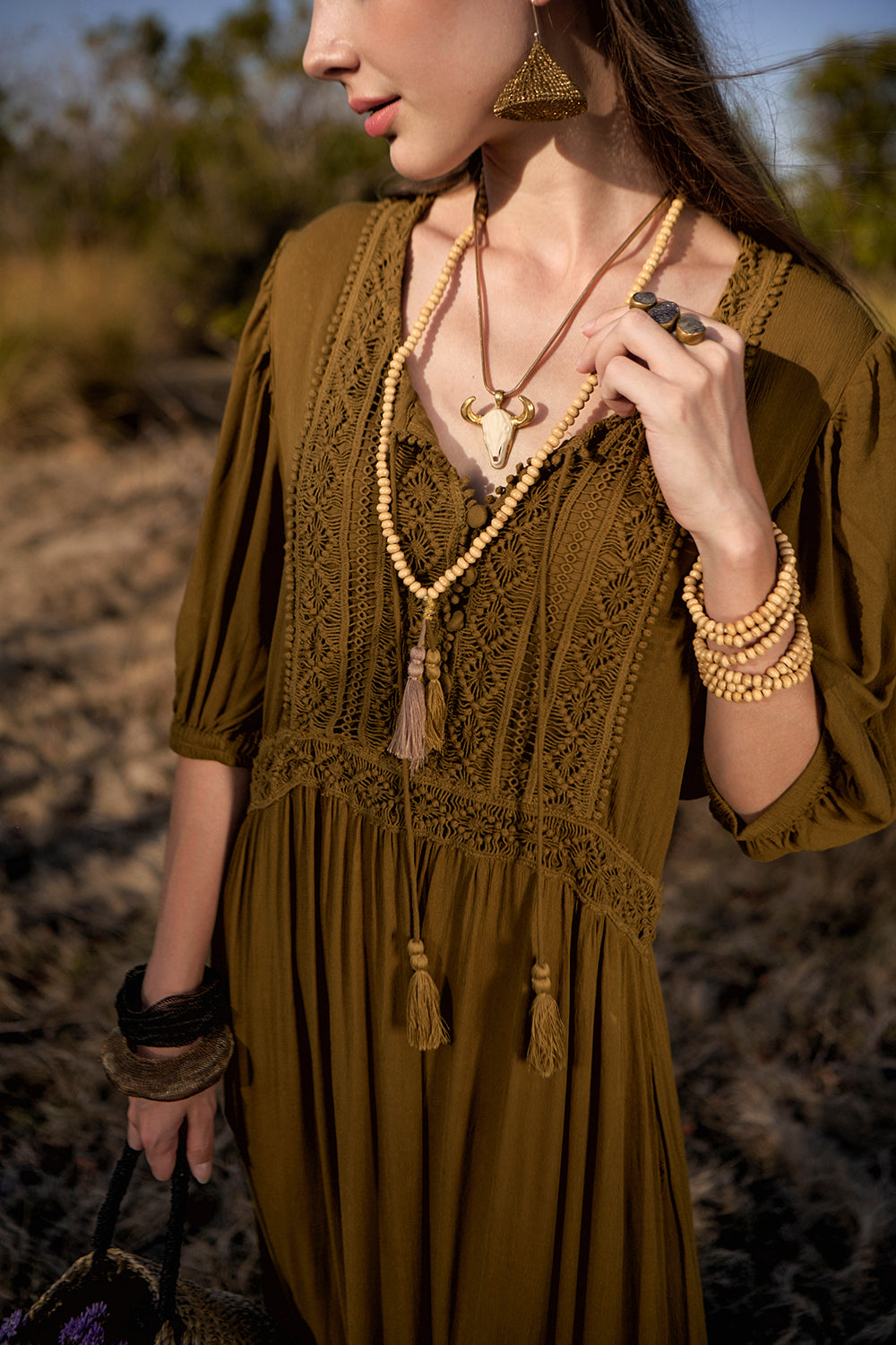 Walk in Fields of Gold with this magical new bohemian luxe collection by Tulle and Batiste