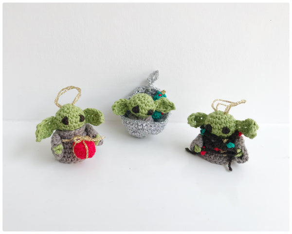 Baby Yoda Christmas Tree Decorations – KNIT SAFARI