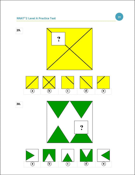 Practice Test for the NNAT 2 - Kindergarten (Ebook version ...