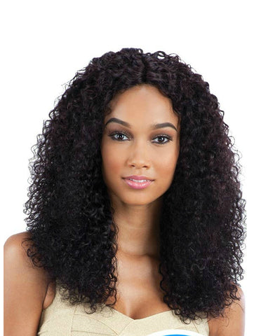 dark brown curly wig