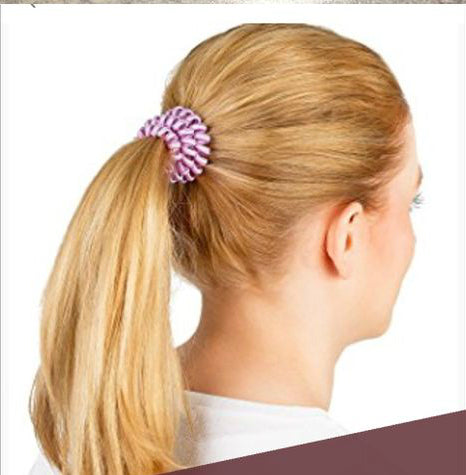 hairstyles with spiral hair tie