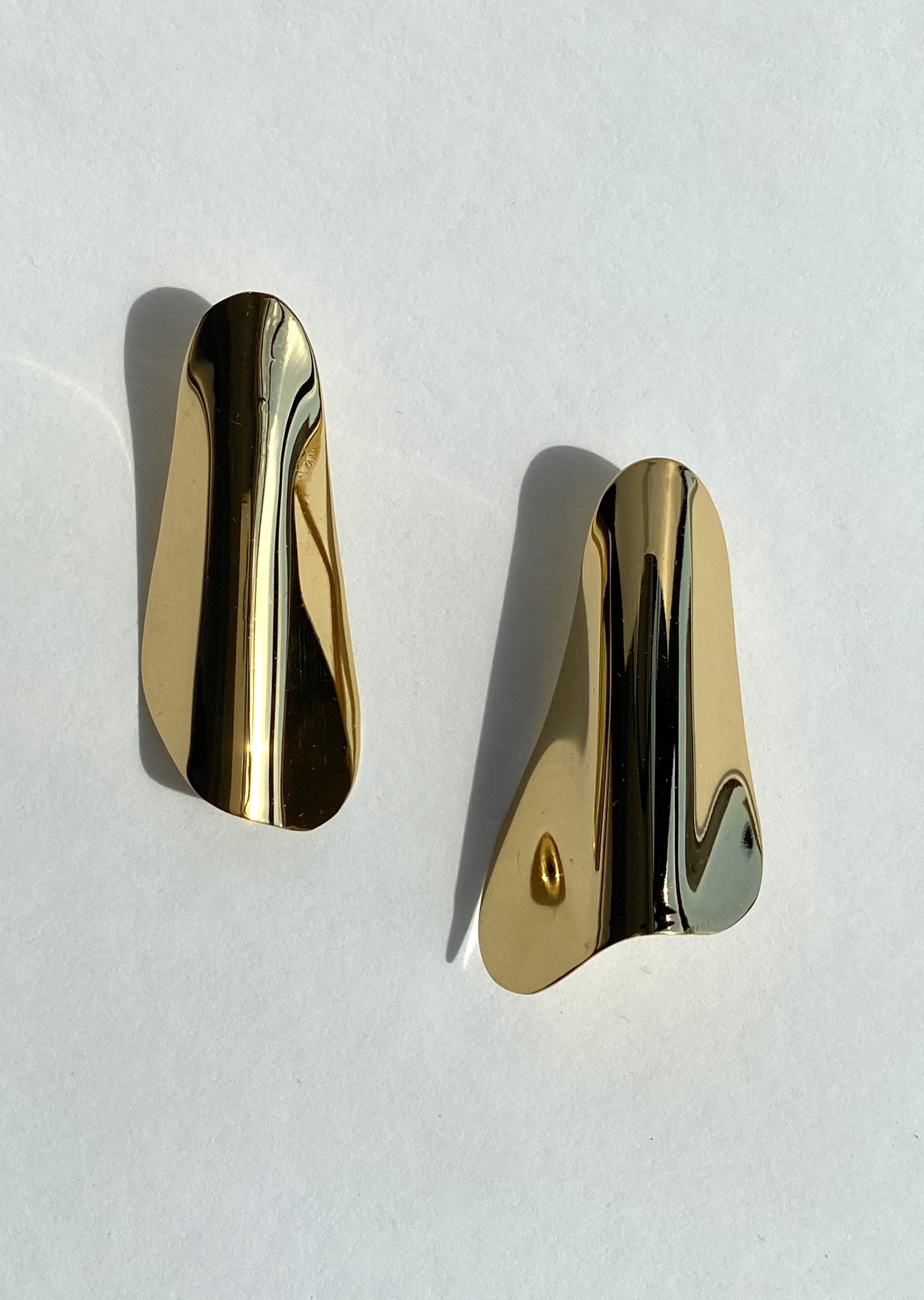 Bend Architect Earrings | Bronze 14K