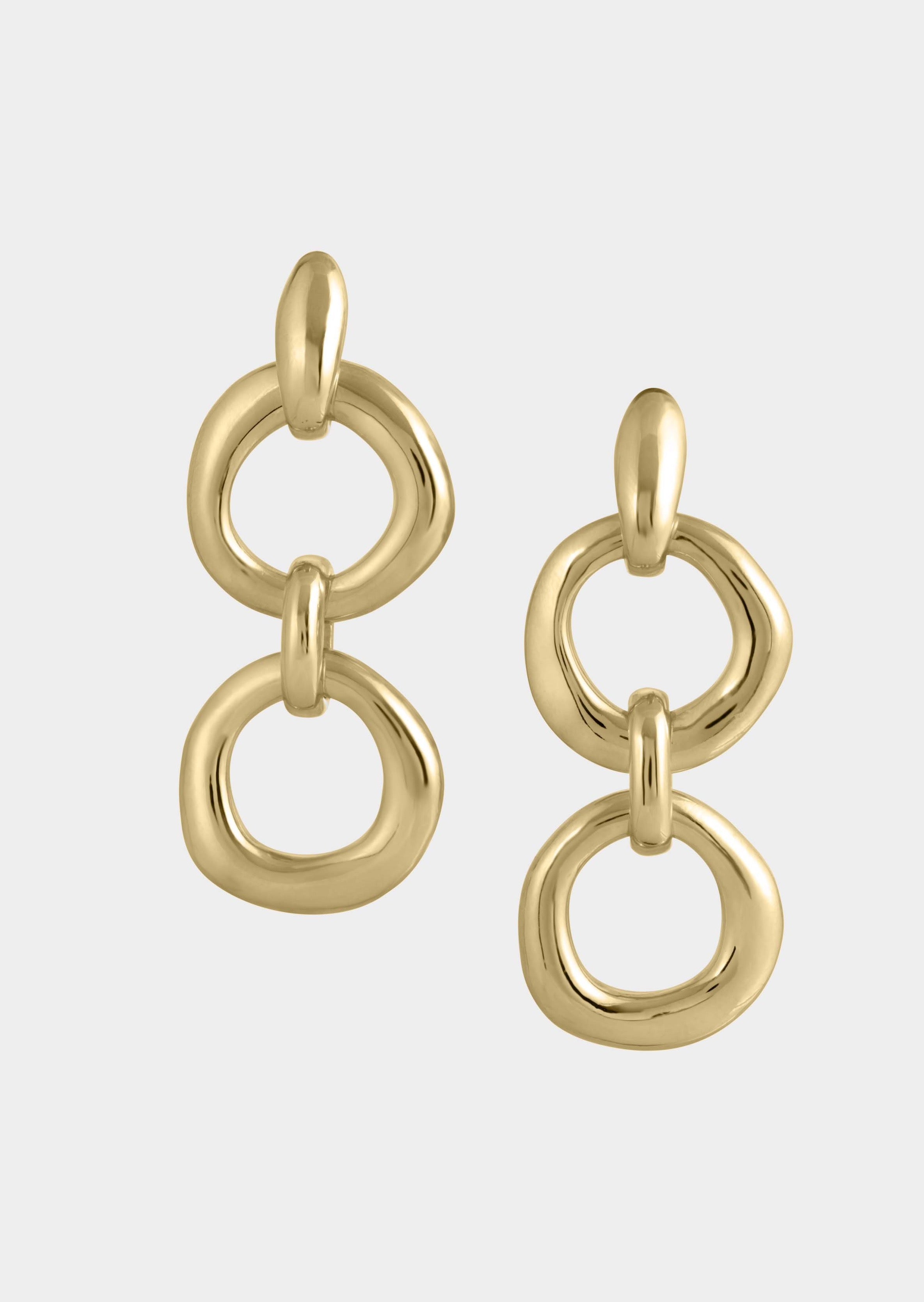 Double Door Knocker Earrings | Bronze 14K