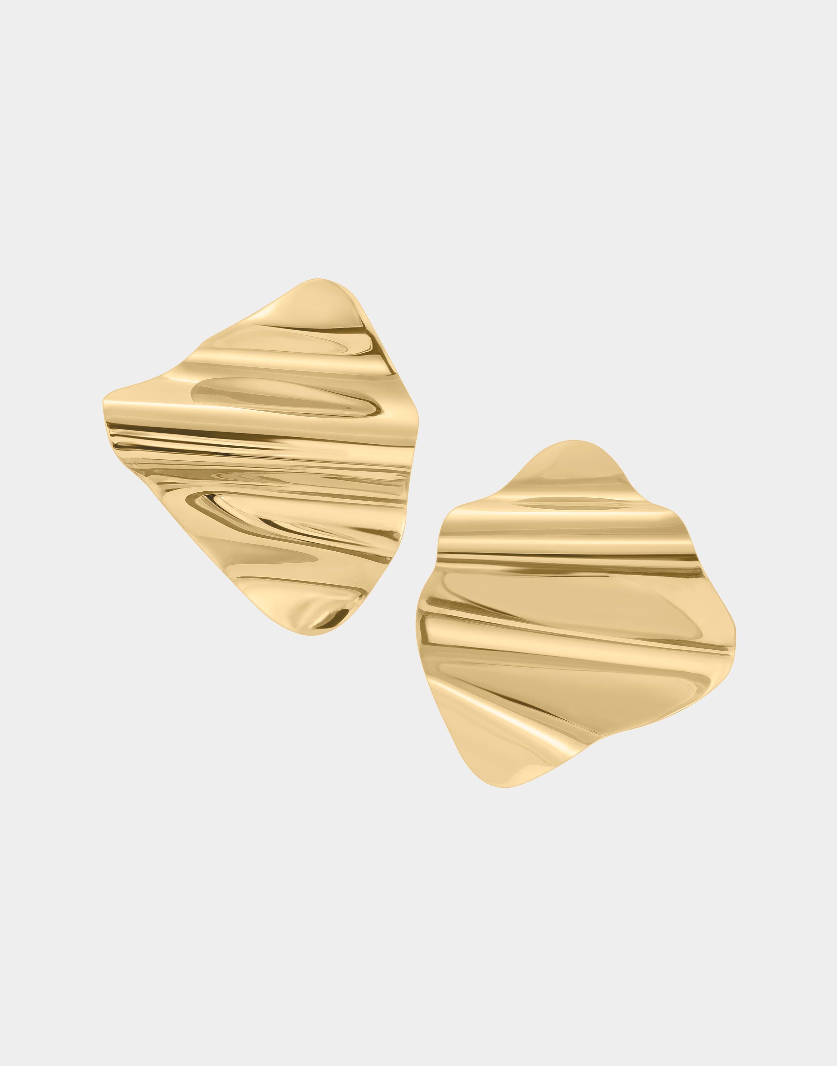 Wave Architect Earrings | Bronze 14K