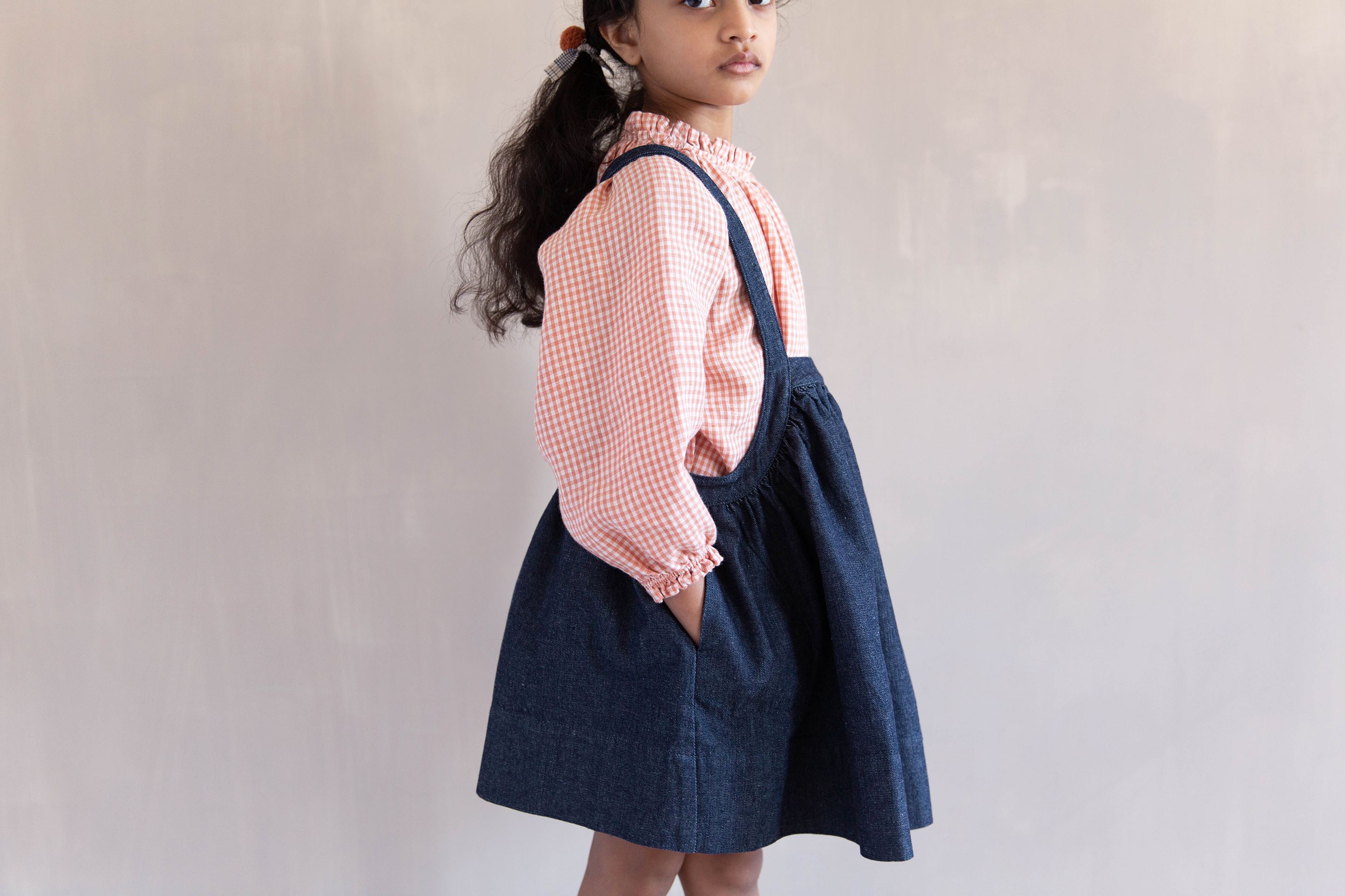 soor ploom Imelda Blouse, Gingham 10y | www.fleettracktz.com