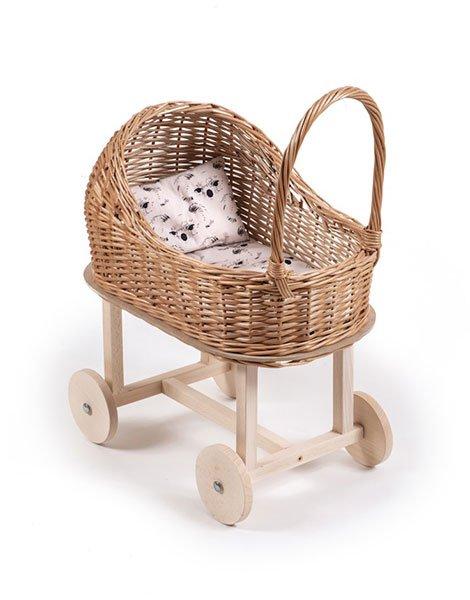 rattan doll pram