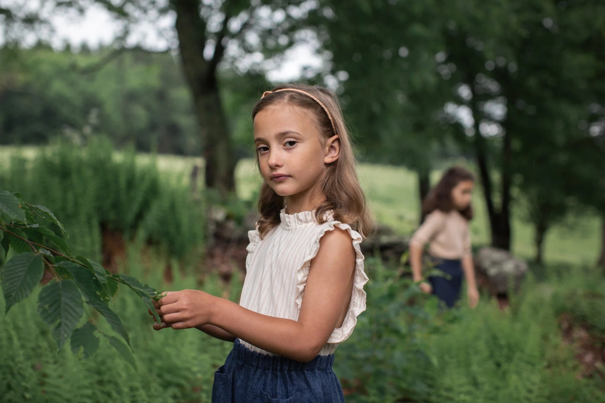 Thelma Camisole in Chalk Stripe