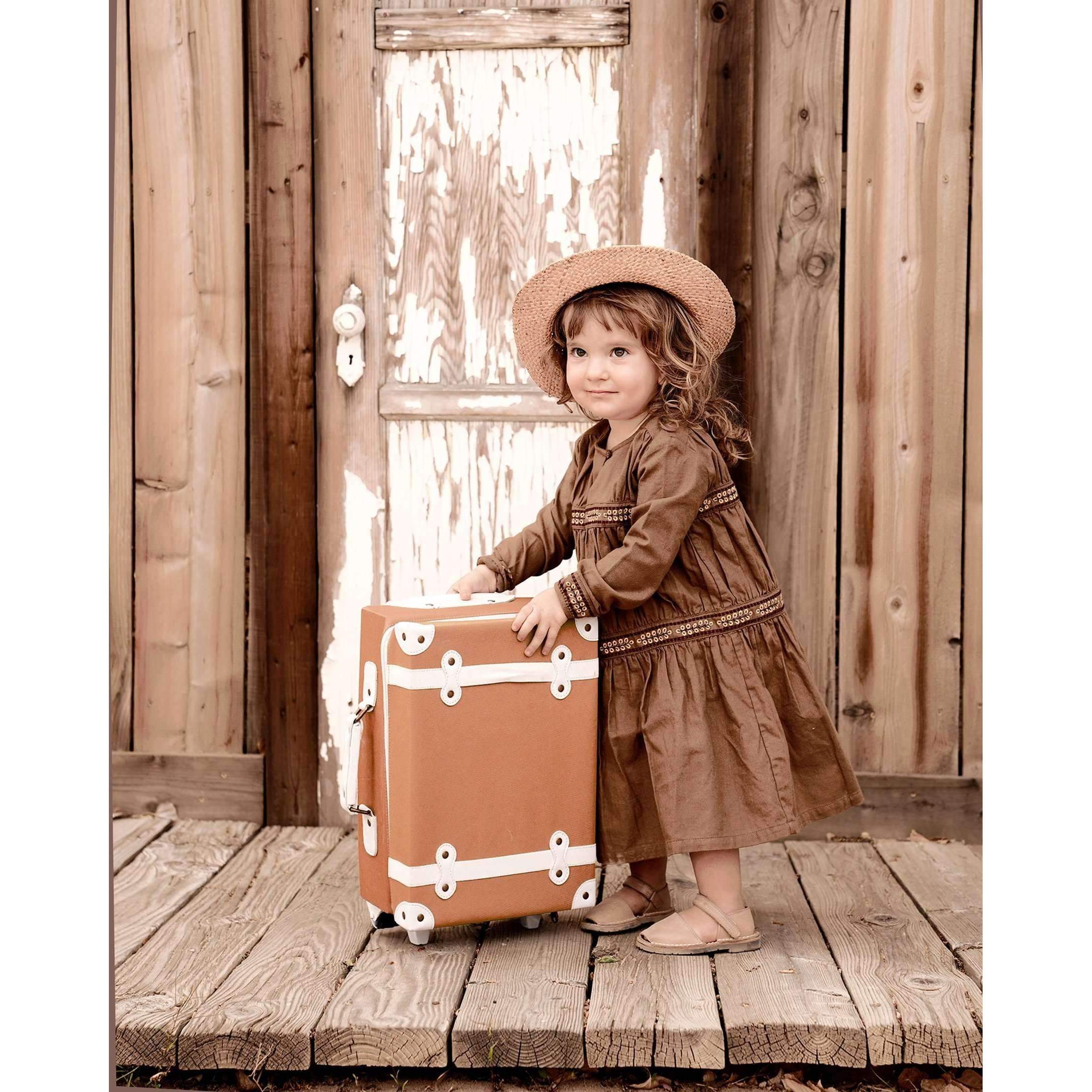 olli ella suitcase pink