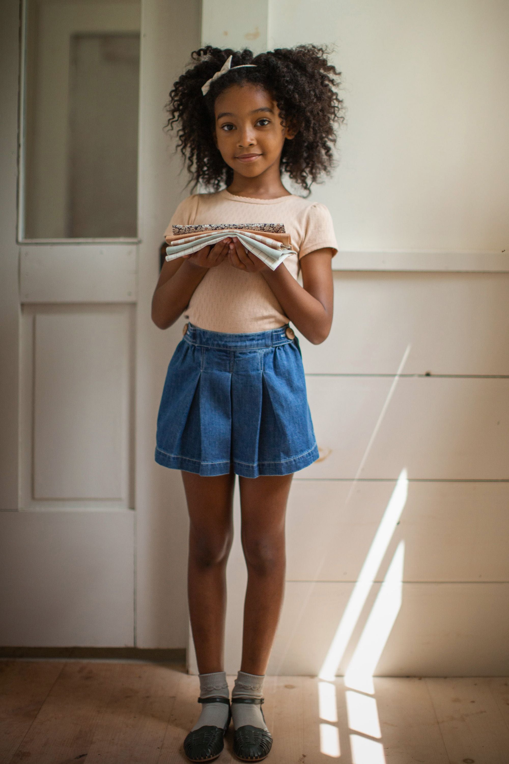 Soor Ploom, Prudence Skort in Denim Medium Wash – CouCou