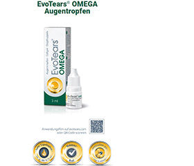 Dry and irritated eyes, EVOTEARS Omega eye drops