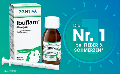 Ibuprofen, IBUFLAM 40 mg,ml oral suspension