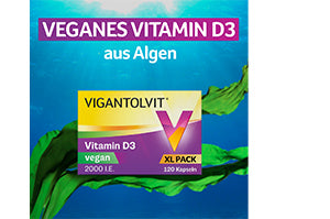 Vegan vitamin k2 and d3, vitamin d3 vegan, VIGANTOLVIT 2000 IU soft capsules