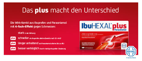ibuprofen, IBUHEXAL plus paracetamol film tablets
