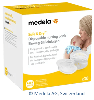 Medela Safe & Dry Disposable Nursing Pads 30pcs