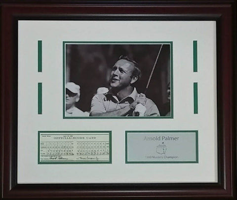 Arnold Palmer Masters Scorecard Photo Display