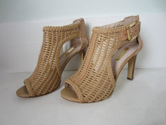 Louise et Cie Woven Leather Nude Booties
