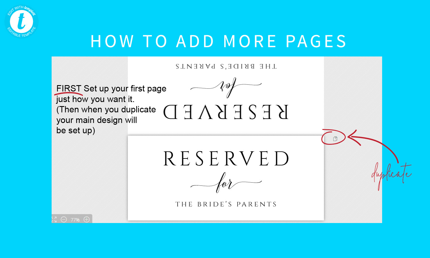 Printable Reserved Sign Tent  Romantic Calligraphy  Large In Reserved Cards For Tables Templates