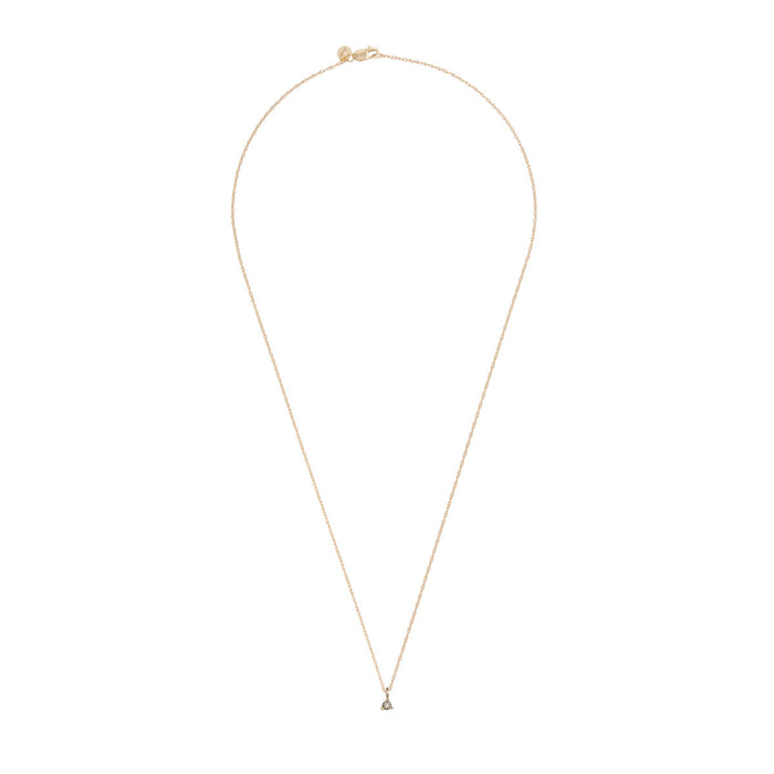 On-body shot of Hope & Magic - 14k Gold Grey Diamond Necklace