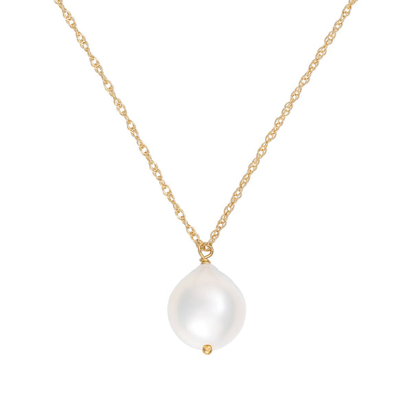 Effy Womens White Cultured Freshwater Pearl 14K Gold Strand Necklace -  JCPenney