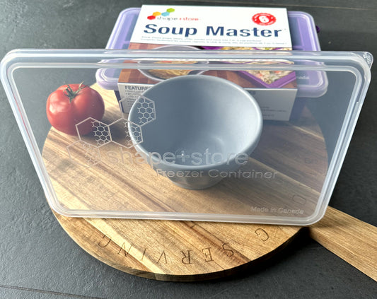 Soup Master 6 Cup Maximum Capacity Freezer Container - Shape and Store