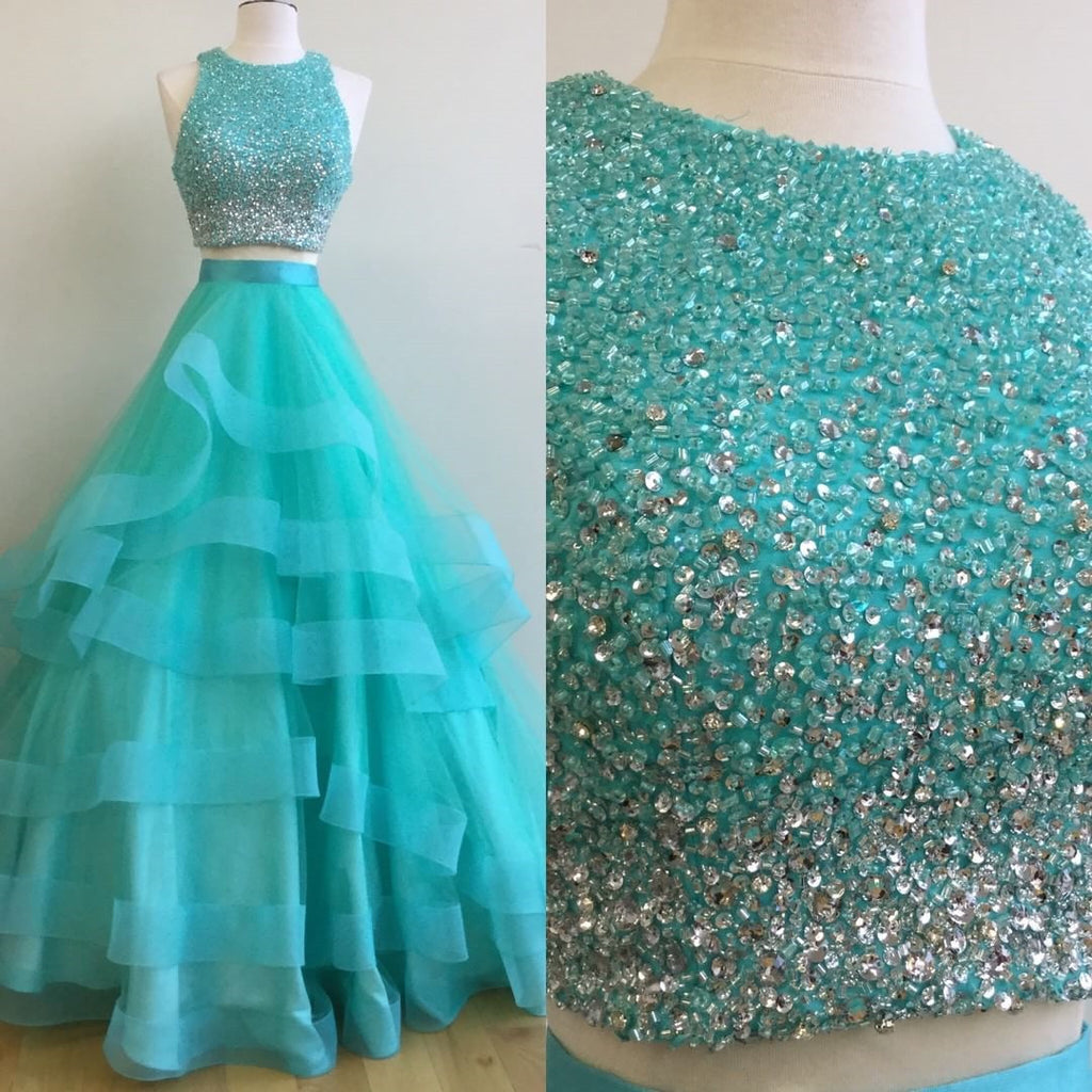 teal sparkly dress