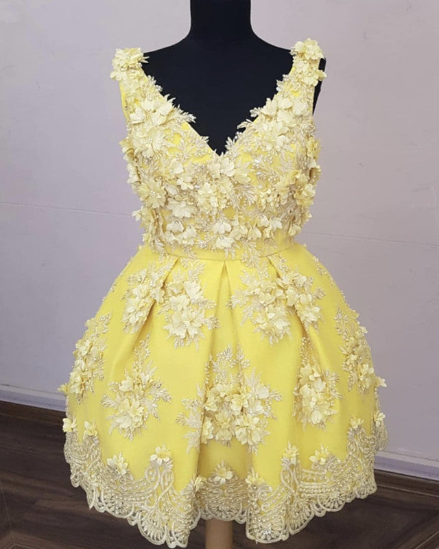 Short Lace Homecoming Dresses V Neck Embroidery Beaded – alinanova