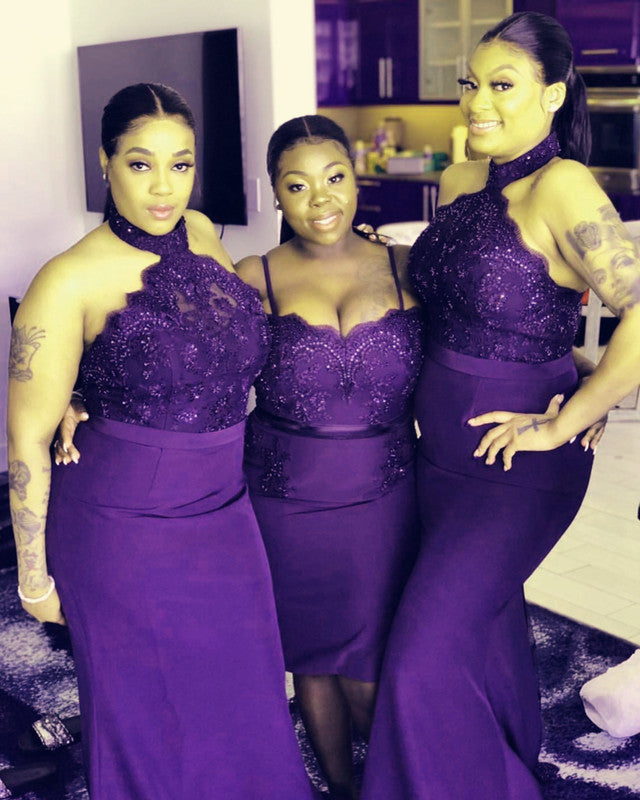 plus size lilac bridesmaid dresses