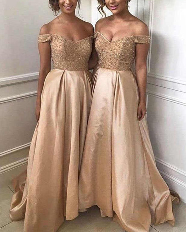 gold-sequins-beads-v-neck-long-satin-bridesmaid-dresses-alinanova