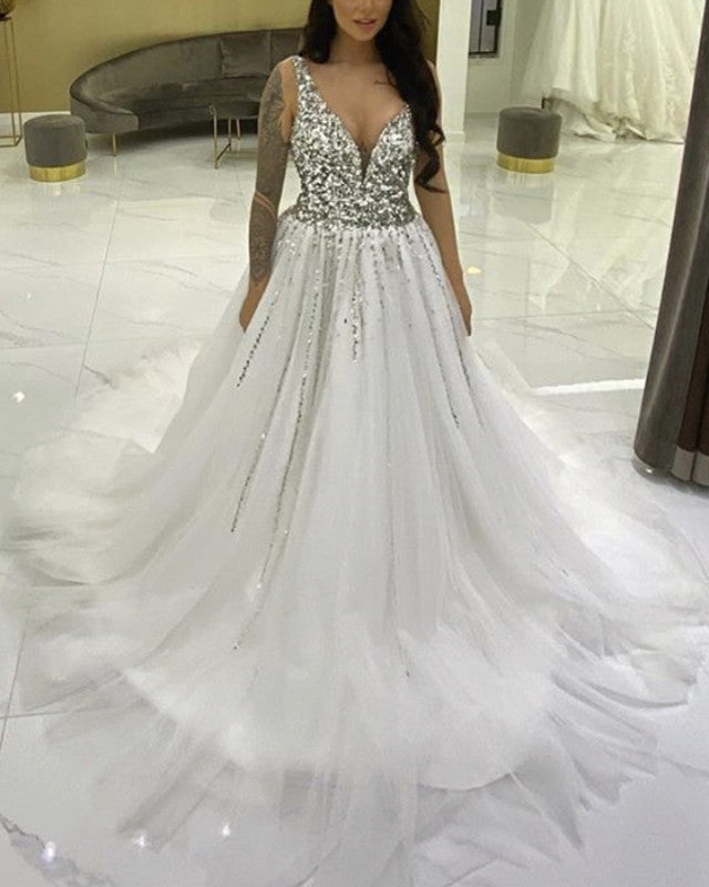 wedding dress that sparkles