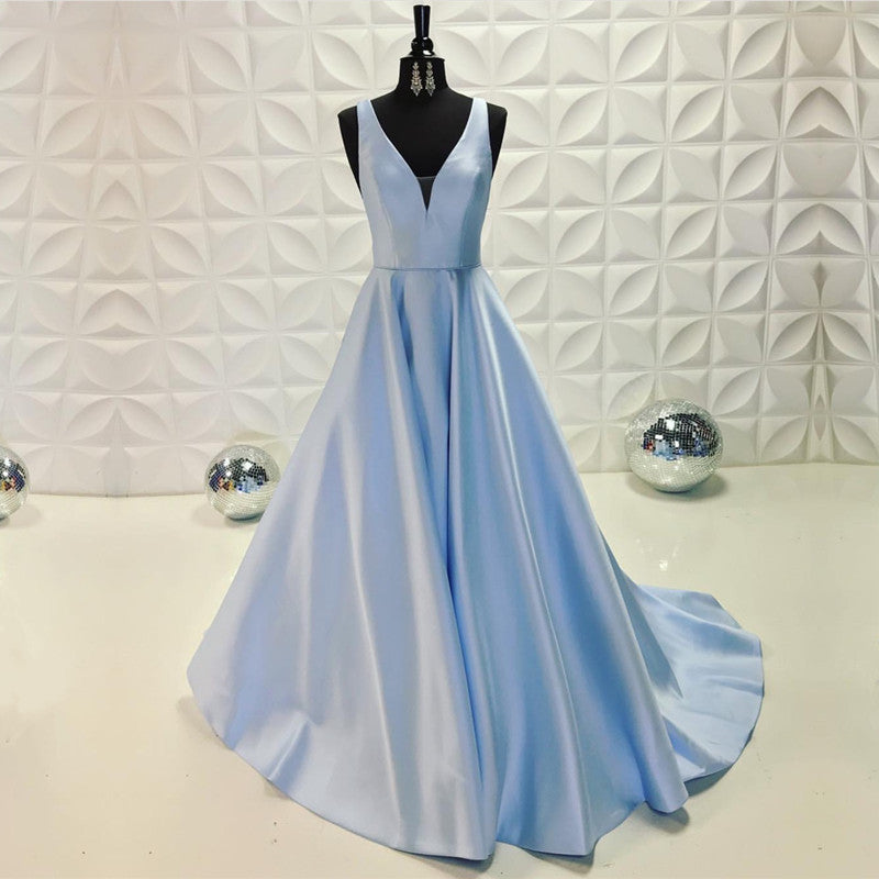 light blue ball gowns