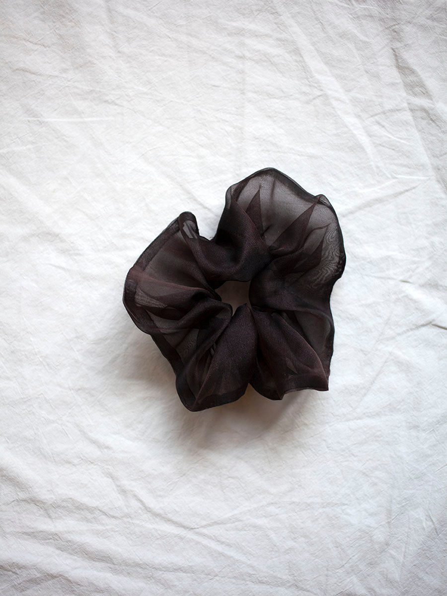 Fiori Scrunchie in Clove Organza