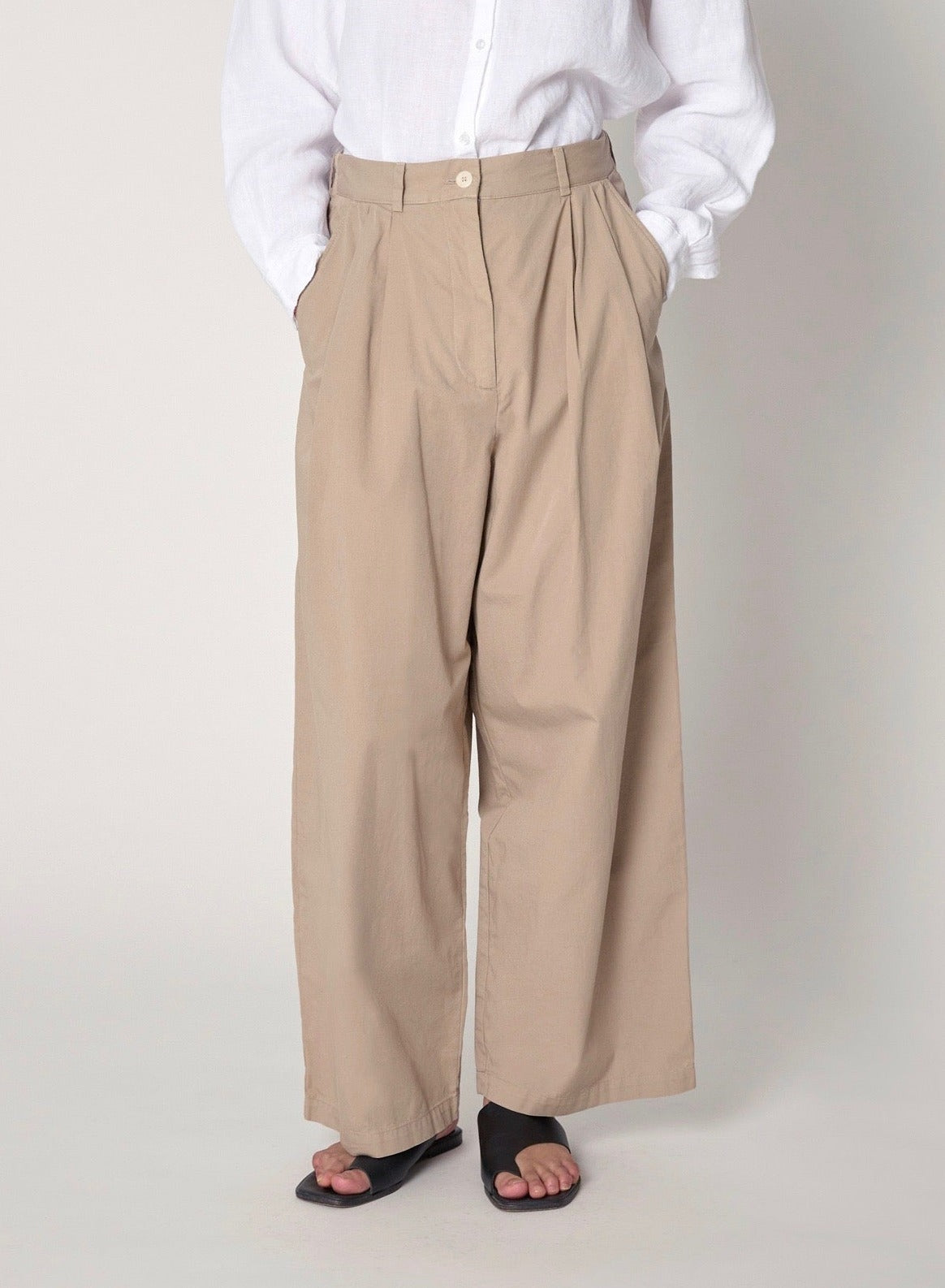 Thumbnail image of Boy Trouser Washed Cotton in Dune