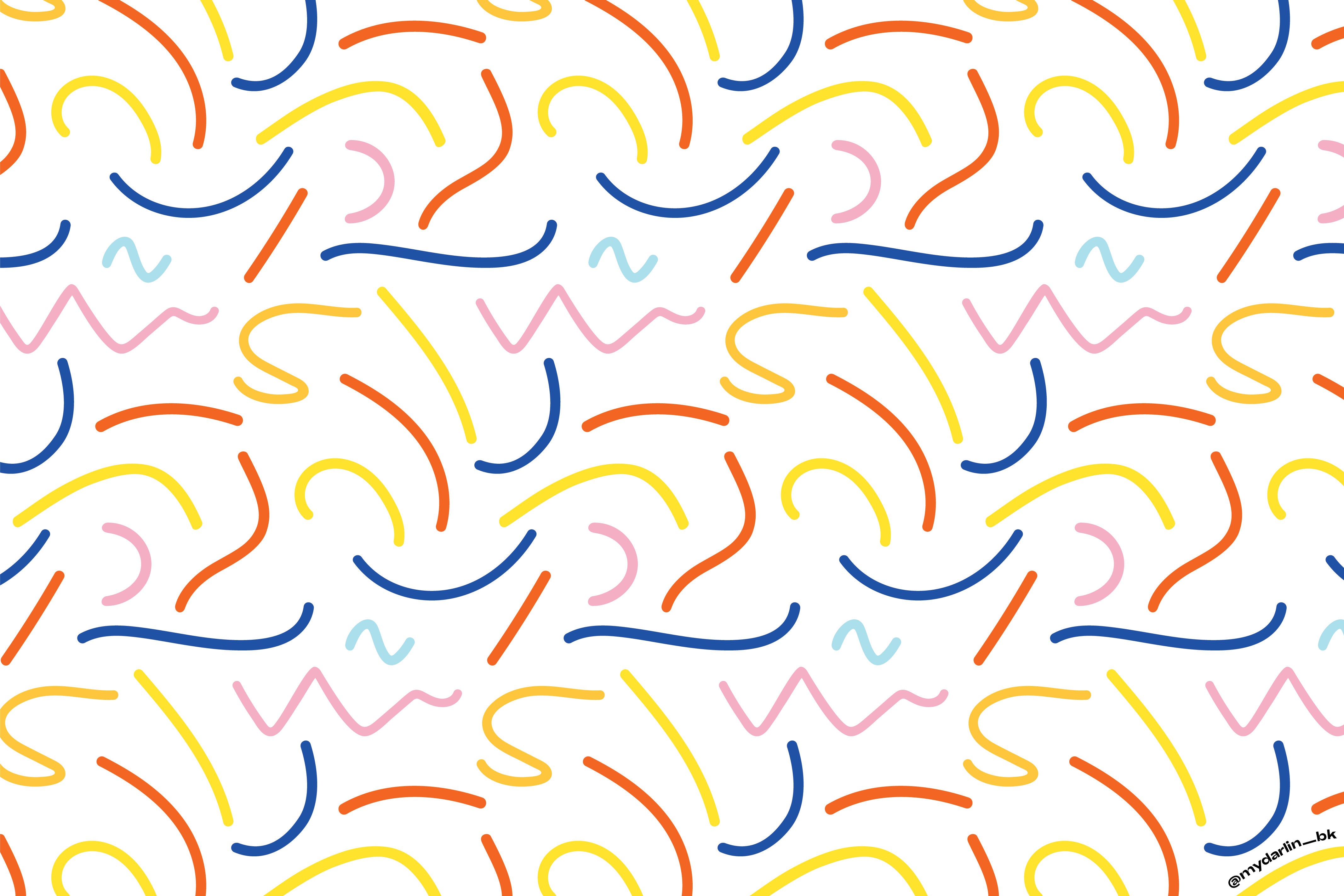 Squiggle Coral Twist Wallpaper  By Ohpopsi  Where Saints Go