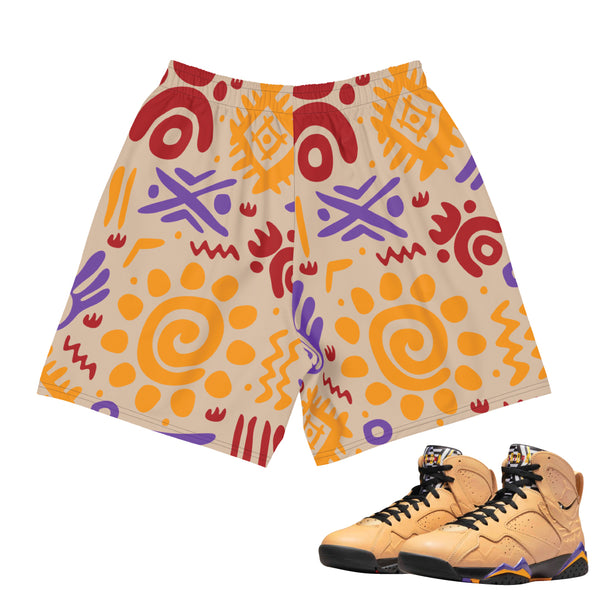 Retro 7 Afrobeats shorts to match