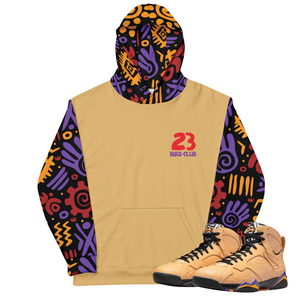 Retro 7 Afrobeats matching hoodie